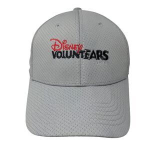 Disney Voluntears Strapback Hat Gray OSFA Adjustable Embroidered W/Tags
